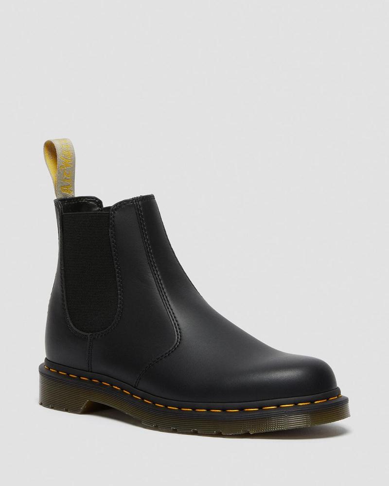 Dr Martens Vegan 2976 Felix Enkellaars Dames Zwart | NL 693CTV